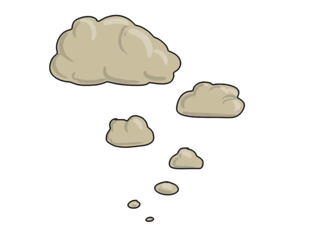dessin de petits nuages